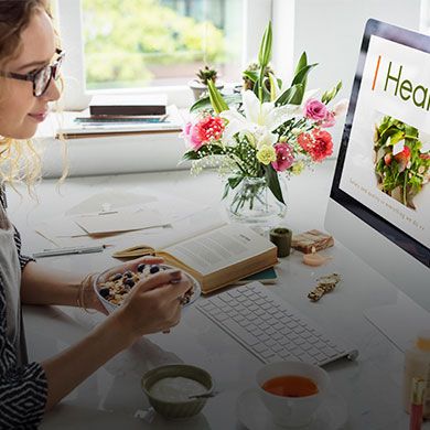 A mobile-optimized banner for Health & Wellness Solutions, featuring a clean layout with supplements, vitamins, and natural ingredients.